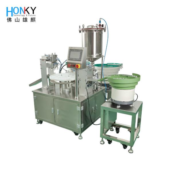 Quality Cosmetic Paste Massage Cream Filling And Capping Machine Full Automatic 1800BPH for sale