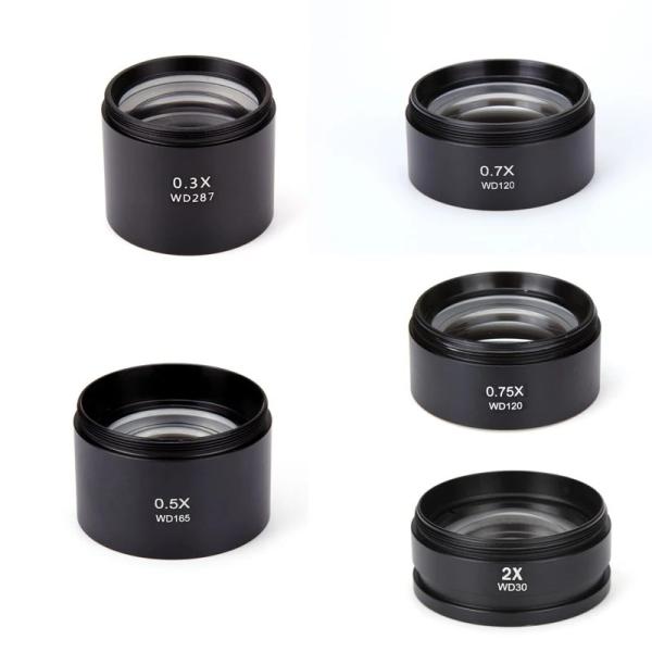 Quality Barlow Lens Stereo Microscope Lens Accessories Auxiliary Objective Lens 48mm Thread for sale