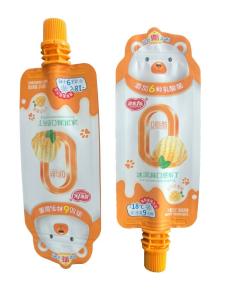 China Customized Spout Pouch With Free Shape And Bottom Easy Peel on sale
