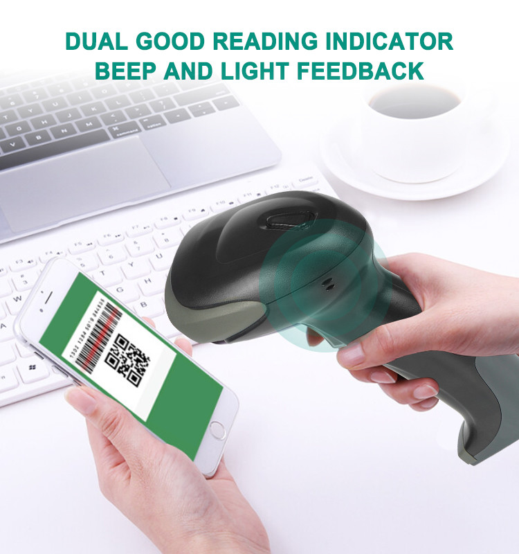 Handheld Bar Code Reader Automatic USB 1500 Point Wired Barcode Scanner