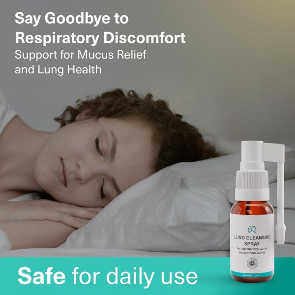 1 Oz Lung Cleansing Spray Respiratory Support Mucus Relief And Lung Cleanse