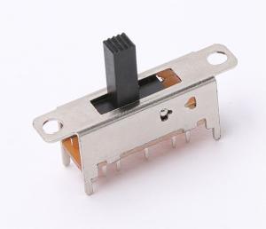 Buy cheap 2 Pole 5 Position Slide Switch SPDT With Flange DIP PCB Soldering Type SS25D03 product