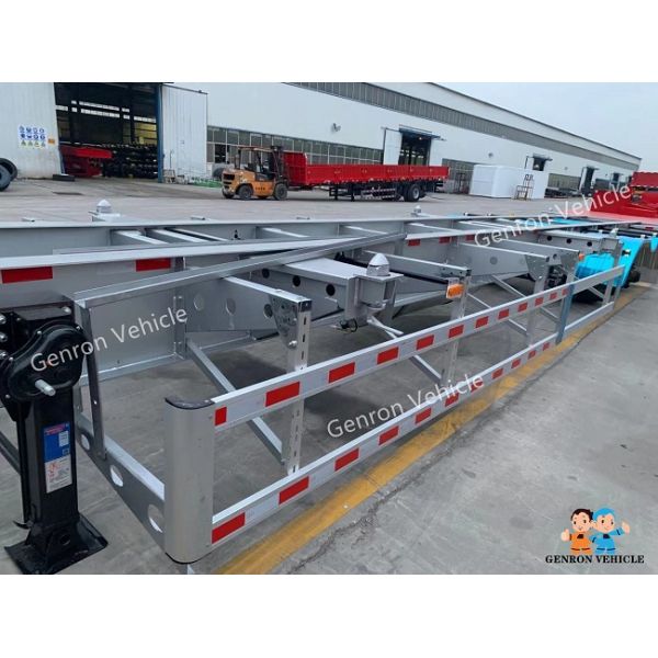 Mechanical Suspension Steel 40ft Skeletal Semi Trailer