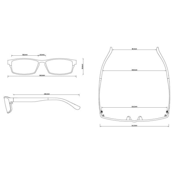 Strongest Polymer Men's Optical Glasses Innovative Rim Lock Design