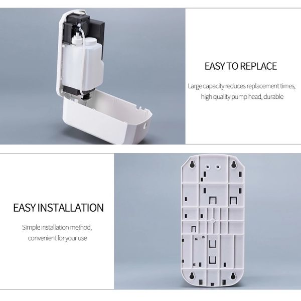Alcohol Touch Free Soap Dispenser Wall Mounted , Automatic Soap Dispenser Touchless
