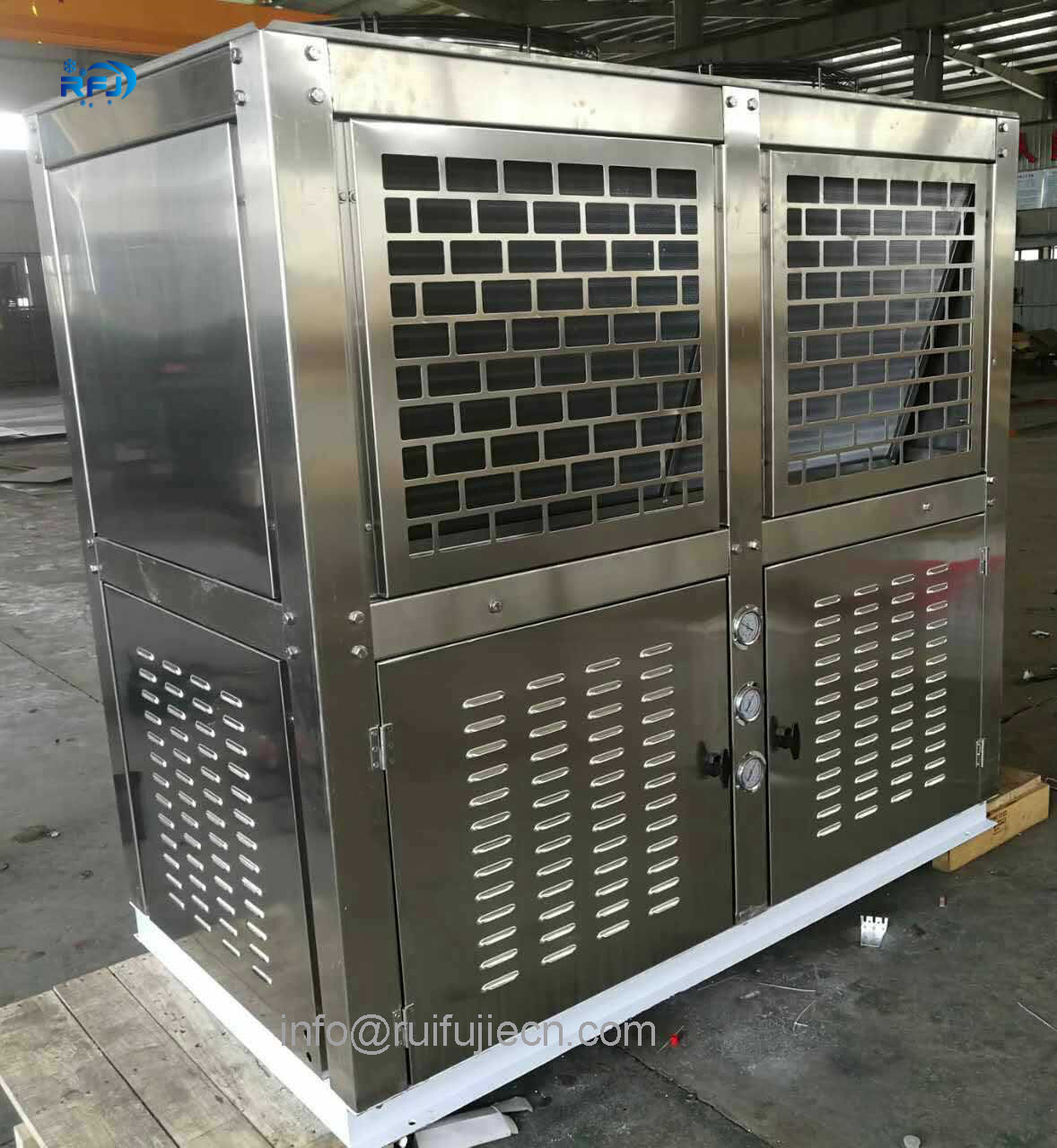 RFJ 4GE-23Y Refrigeration Controls Box Type Air - Cooled Condenser Unit For Deep Freezer