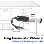 PoE Splitter with DC Output - 48V to 12V/9V/5V Step Down Power Over Ethernet