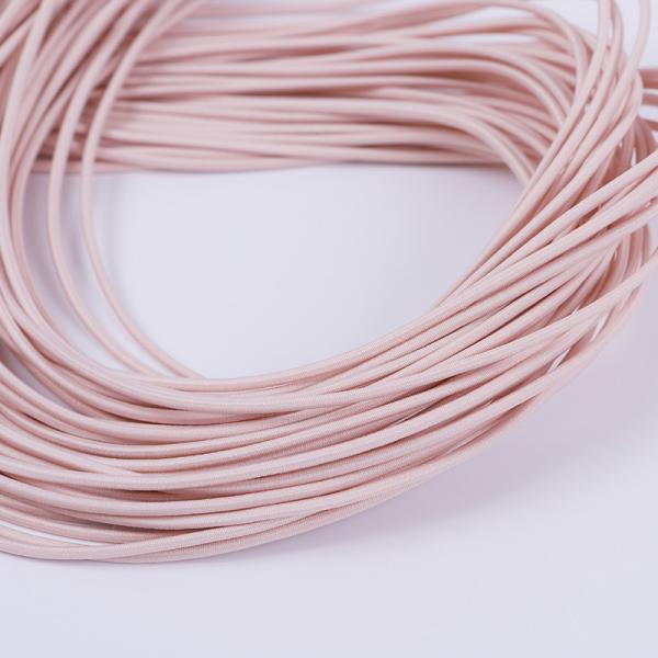 Quality Pink 2mm Round Elastic Cord Braided Elastic String For Bracelets for sale