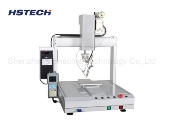 Quality Single Station Desktop Automated Soldering Machine 0.6~1.0mm Solder Wire Processing Date for sale