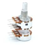 Vertical 5k Audio Taper Potentiometer 16mm Double Gang Potentiometer