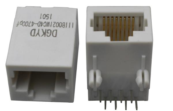 DGKYD111B002IWC4D single port RJ45 connector, 100Mbps, integrated filtering,