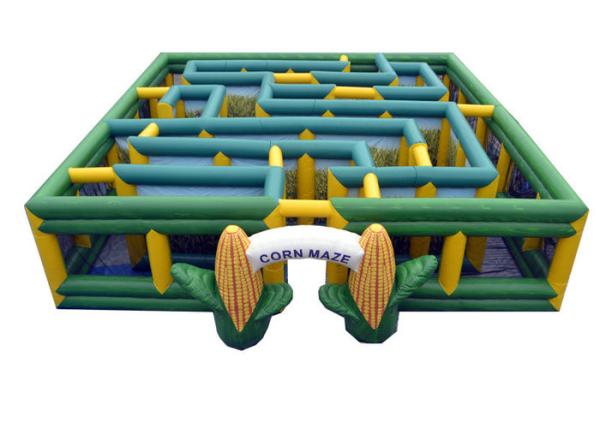 Quality Large Blow Up Maze 30' X 30' Comes With Inflation Blower Digital Printing for sale