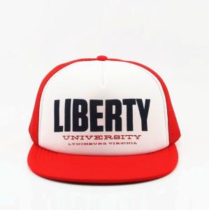 China Trucker-style half mesh caps, adjustable Customized logo embroidered hats, promo/marketing/branding/advertising use hats on sale