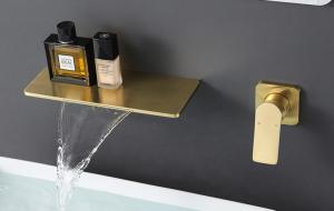 Buy cheap CE Waterfall Split Wall Mounted Concealed Basin Faucet product