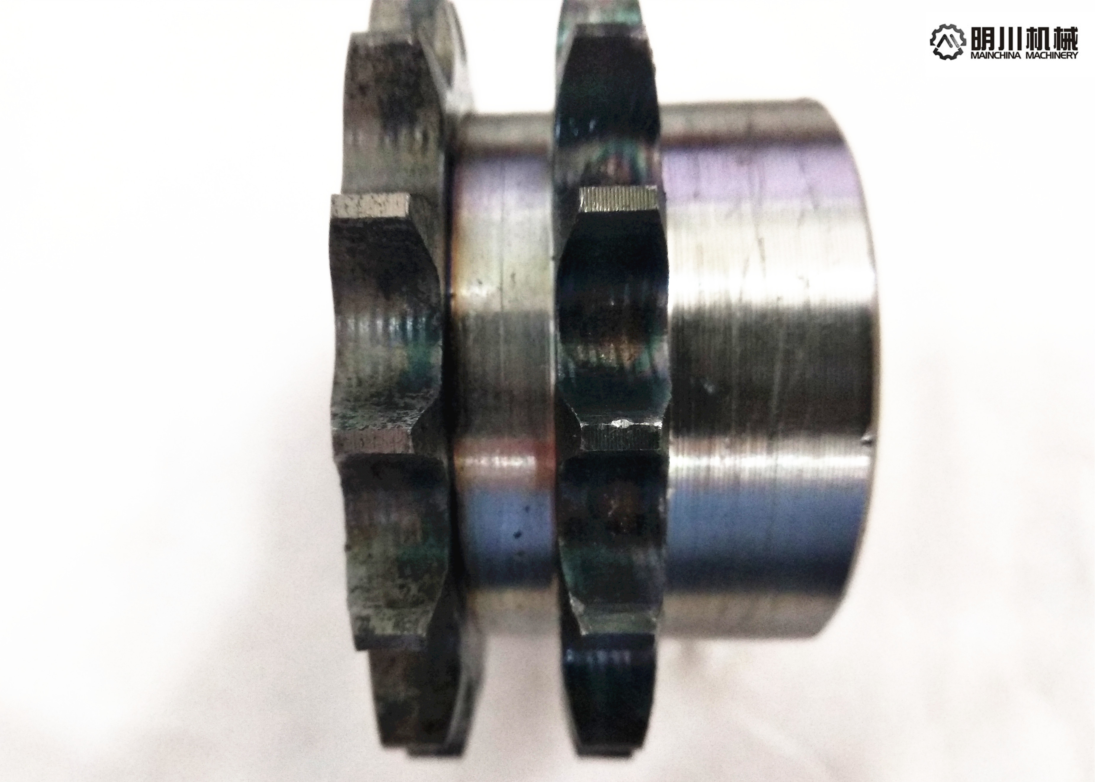 SS Double Strand Roller Chain Sprockets , Double Row Sprocket 50B15T