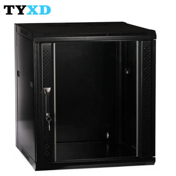Quality Cold Rolled Steel 12U Data Cabinet 630*570*450mm For 19" Standard Network Equipment for sale