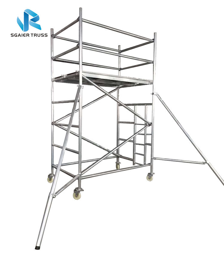 H Frame Platform Aluminium Mobile Scaffold Stable Performance Easy To Carry