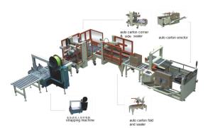 China 0.8Mpa Corrugated Box Strapping Machine Carton Erector And Sealer on sale