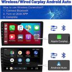 Universal 10.1 Inch Android 12 Car Radio with IPS Touch Screen and AHD 1080P