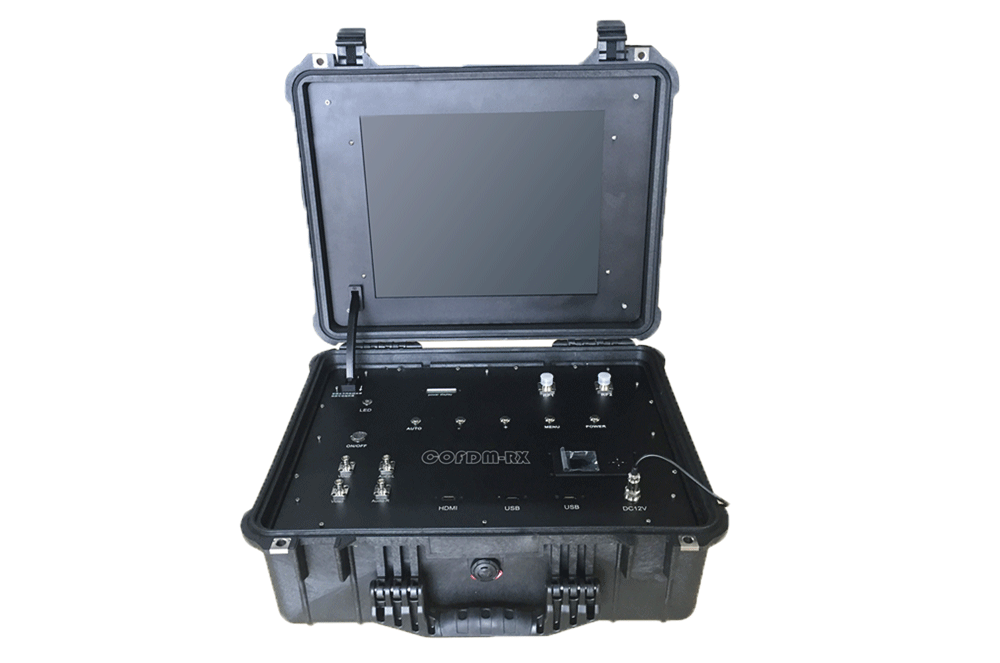 8km NLOS Long Distance COFDM HD Wireless Video Transmitter 5-10W Adjustable AV Sender Low Latency with H.264 Coding