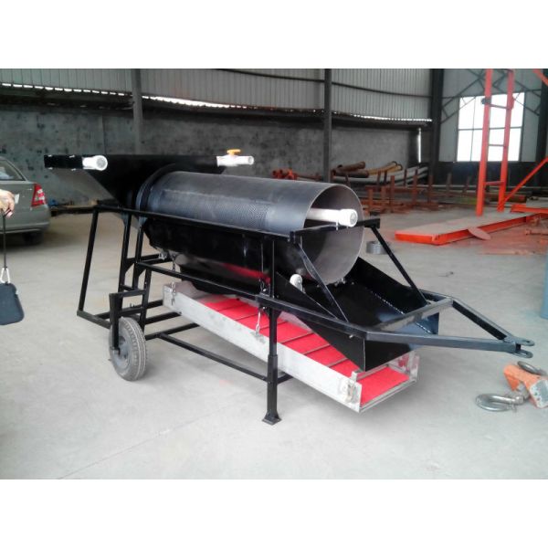 Mineral Gold Washing Trommel Screen With Water Pump