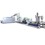 Horizontal PP PE Recycling Machine Single Stage Pelletizing Machine With Cutter