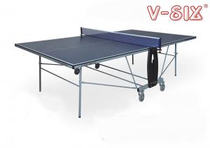 China Movable Portable Foldable Table Tennis Table Safe With Wheels Size Φ125mm*4 on sale