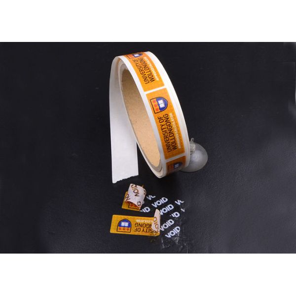 Custom high quality anti counterfeit void warranty seel labels stickers