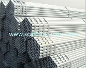 China Good quality building engineering use Q235 scaffolding pipe, galvanized scaffold tube 48.3mm O.D BS1139, BS1387 6000mm L on sale