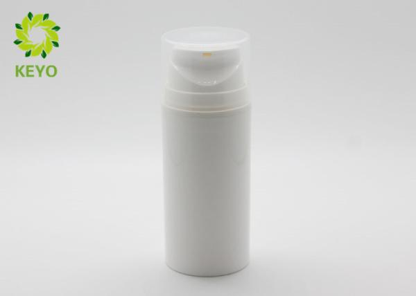 Quality White PP Material Shampoo And Conditioner Bottles 100ml With Airless Pump for sale