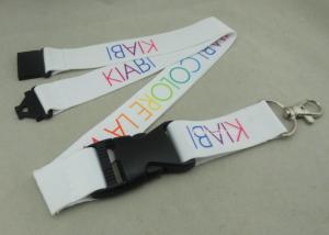 China Heat Transfer Promotional Lanyards , Customized Printing Lanyard With Safety Buckle on sale