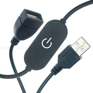 China 5V Male to Female USB Touch Switch on off Dimmer Controller Cable Stepless Lamp Light Board Strip Bar LED Dimmer on sale