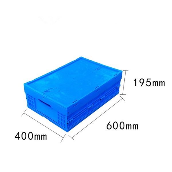 Storage Boxes Lid Attached Folded Plastic for Industry China Factory Storage Boxes & Bins Food Container Eco-friendly Foldable