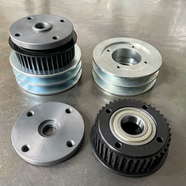 CNC Machined V-Belt Pulley Flange: Core Transmission Component