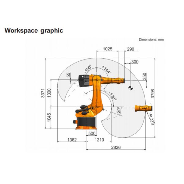 Kuka Robot KR 600 R2830 6 Axis Robotmaster Robotic Spraying