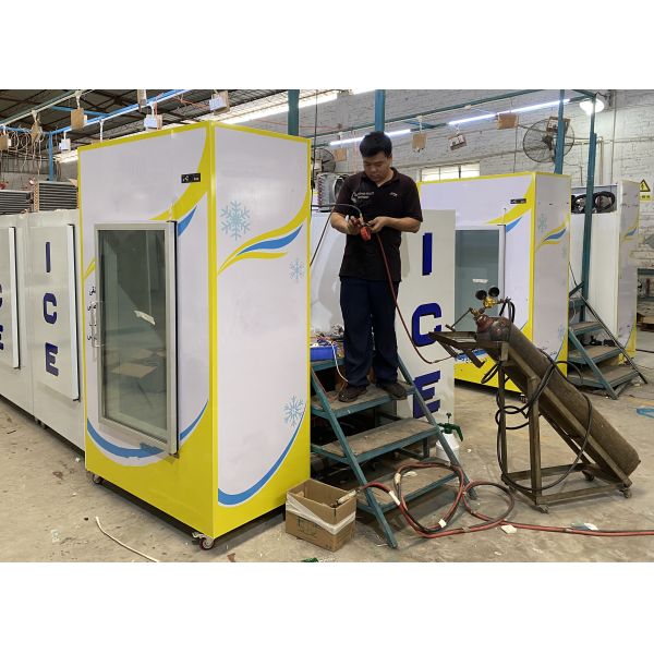 Custom Cold Storage Bagged Deep Ice Cube Freezer