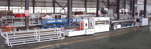 Quality Stable Quality 3''- 4''PVC Pipe Production Line With HYZS65/132 Conic Twin Screw Extruder for sale