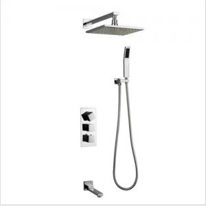 Buy cheap Easy Install Shower Wall Faucet Wear / Corrosion Resistant With Colorful LED Light product