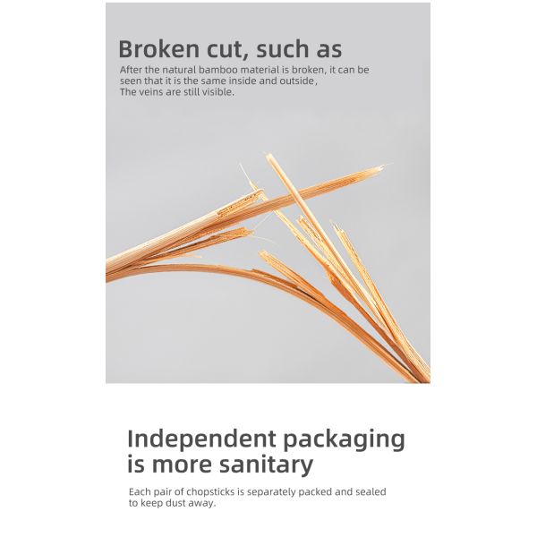 Stylish Disposable Bamboo Chopsticks Ideal for Modern Household Restaurant Occasions