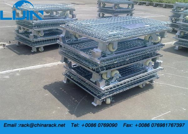 Quality Foldable Galvanized Wire Mesh Cages Powder Coated Finish Anti Corrosive for sale
