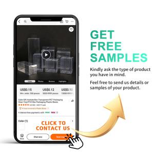 Transparent Plastic Printed PVC Box Display Packaging Folding Acetate Boxes