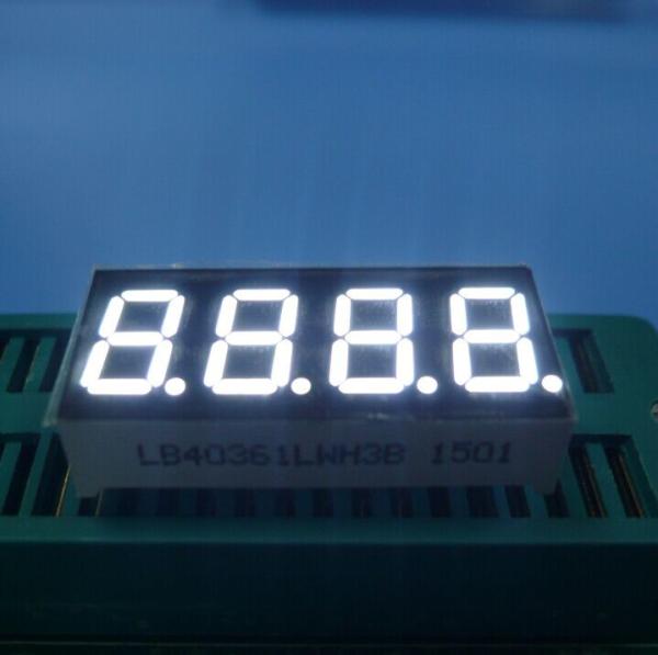 Ultra White 0.36" Common Cathode 4 Digit 7 Segment Led Display For Humidity