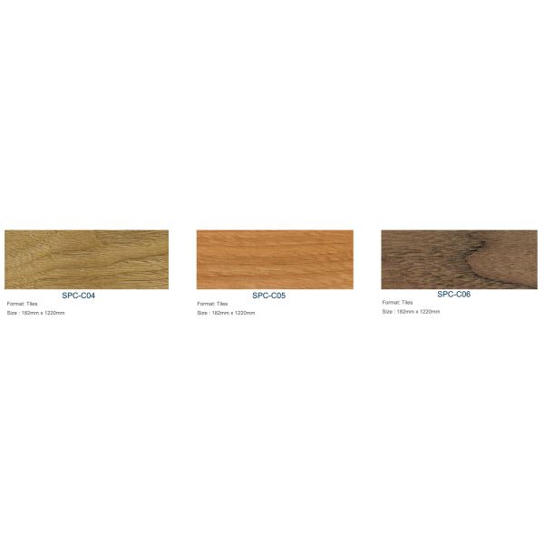 Distressed SPC Click Vinyl Flooring PVC SPC Waterproof Flooring 2m 2.5m Width