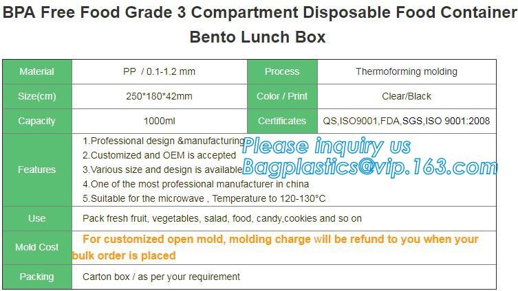 Blister large clear plastic fruit container with lid for fruit packaging,blister fruit box /container/ fruit Tray/ Clear