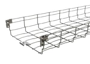 China Ss304 Wire Mesh Cable Tray 100mm Stainless Steel Basket Tray Powder Coating on sale