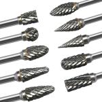 8PCS Tungsten Carbide Rotary File Burr Set for Versatile Unicolor Material