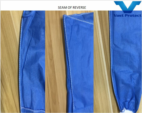 Best Selling Work Clothes Waterproof Breathable Disposable SMS Isolation Gown