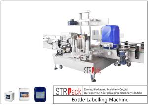 Automatic Double Side Bottle Labeling Machine For 5-25L Oil Detergent / Shampoo Drum