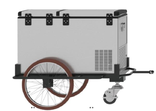 Quality Three Wheels Scooter Cargo Trailer , 125L Mobile Cooler Trailer With 1 Year Warranty for sale