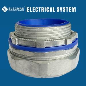 China 2 Zinc Insulated Straight Liquid Tight Flexible Conduit Connector on sale